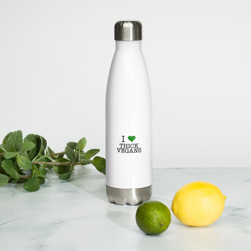 White Stainless Steel Water Bottle